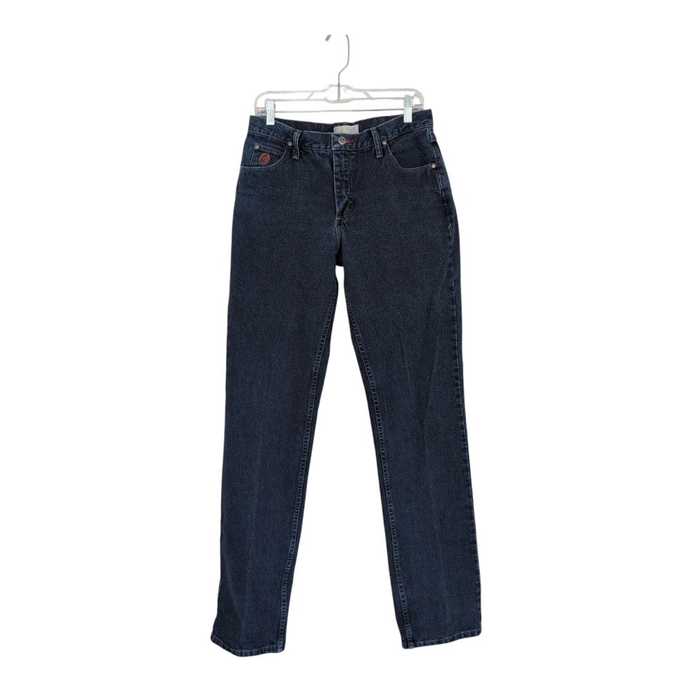 Wrangler 20X Tulsa Jeans Women's/Junior's Blue 30/38 Retro Western Logo Mid Rise